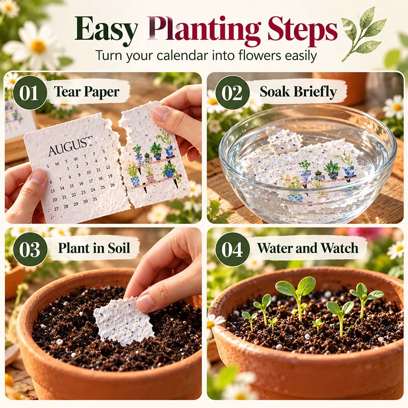✨Holiday Early-Bird Clearance 2027 🌱Eco-Friendly Plantable "Everlasting" Seed Calendar