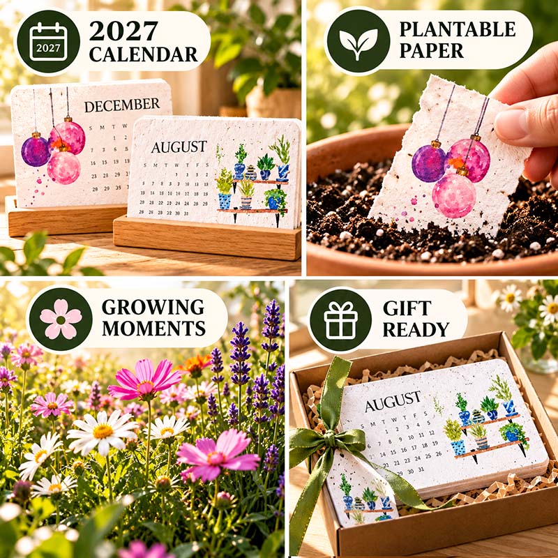 ✨Holiday Early-Bird Clearance  2027 🌱Eco-Friendly Plantable "Everlasting" Seed Calendar