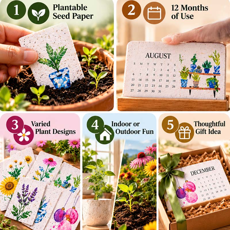 ✨Holiday Early-Bird Clearance  2027 🌱Eco-Friendly Plantable "Everlasting" Seed Calendar