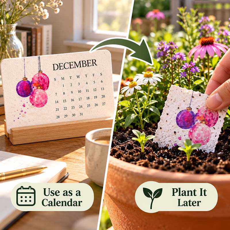 ✨Holiday Early-Bird Clearance  2027 🌱Eco-Friendly Plantable "Everlasting" Seed Calendar