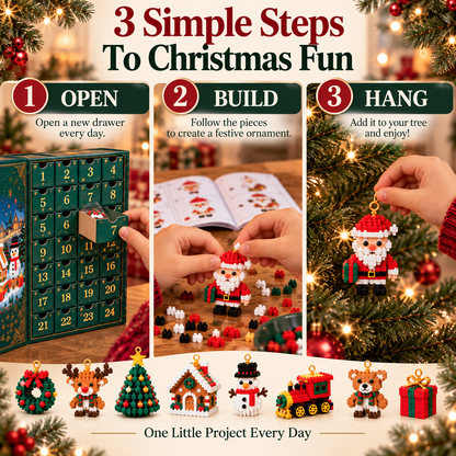 🎅LAST DAY 30% OFF🎊 Christmas Countdown Brick Building Advent Calendar For Families🎆