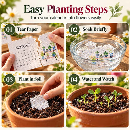 ✨Holiday Early-Bird Clearance  2027 🌱Eco-Friendly Plantable "Everlasting" Seed Calendar