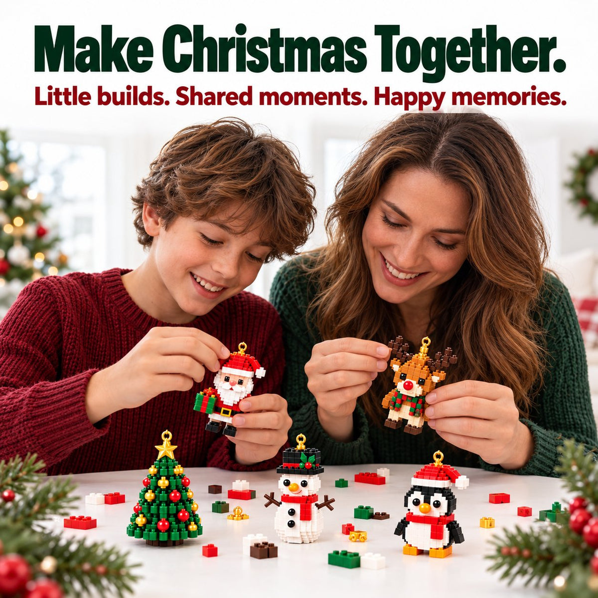 🎅LAST DAY 30% OFF🎊 Christmas Countdown Brick Building Advent Calendar For Families🎆