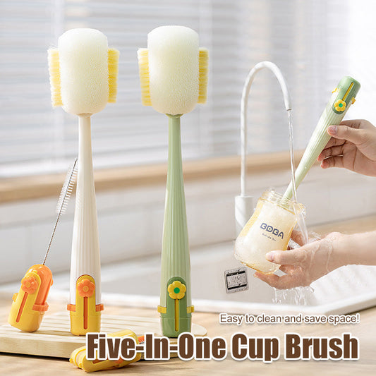 (🧼Last Day Promotion-48%OFF)TIMNAMY®🧼 5-in-1 Multifunctional Bottle Brush: The ultimate solution for a sparkling clean kitchen ✨