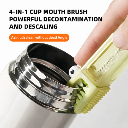 (🎁Last Day Promotion-50%OFF)TIMNAMY® 4 in 1 Multifunctional Cleaning Brush---Ideal for cleaning cups, window tracks, keyboard crevices, sink seams, tile grout, car air vents, and tight corners.🎁