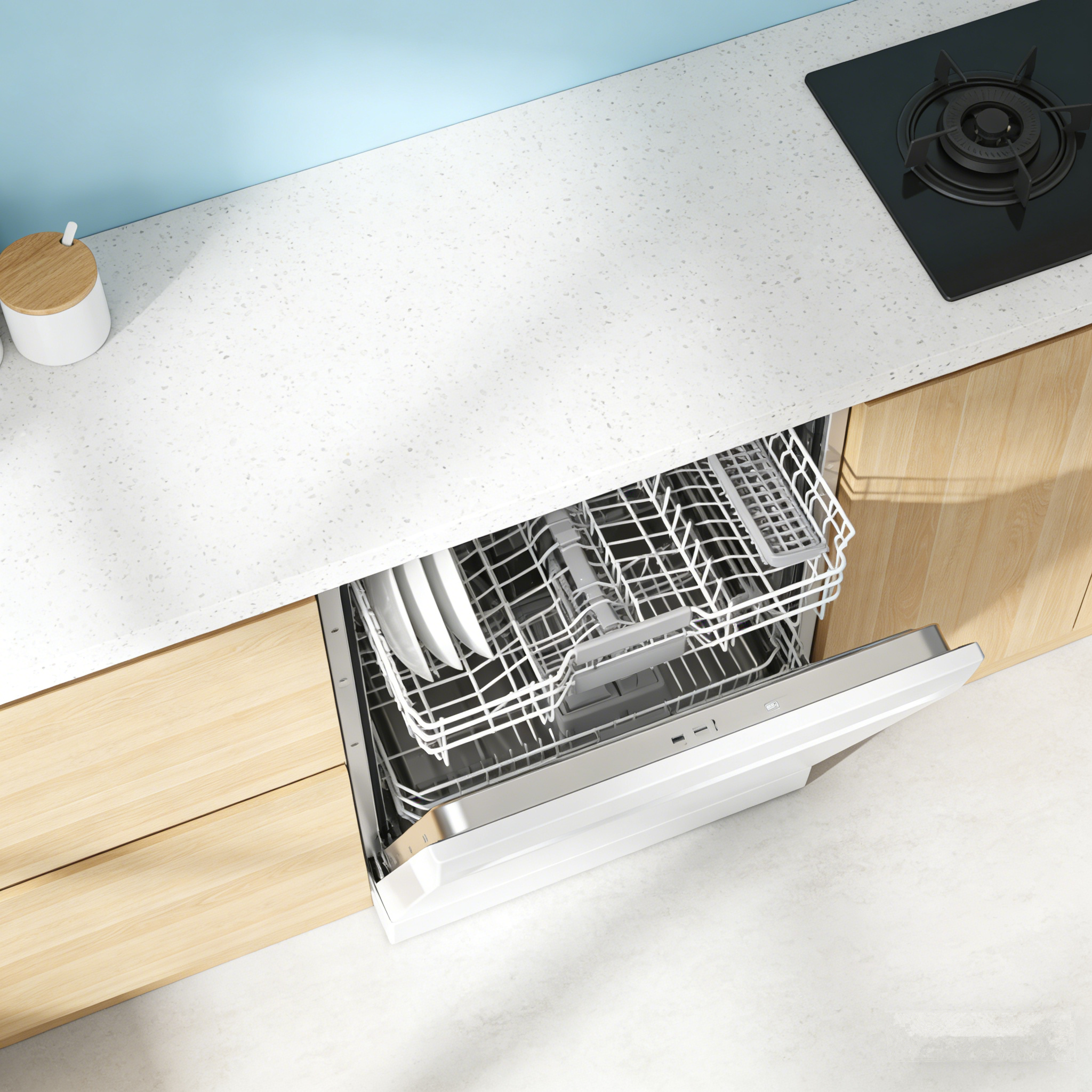 Compact Smart Household Dishwasher – Effortless Cleaning, Space-Saving Design for Modern Home Kitchens