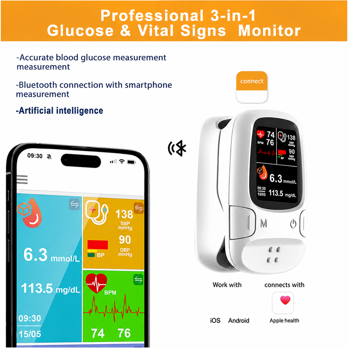 💙✨ 30% OFF — Multi-Function Health Monitoring Device 📱 Compact Design, Clear Digital Display & Everyday Convenience 🏡🎁
