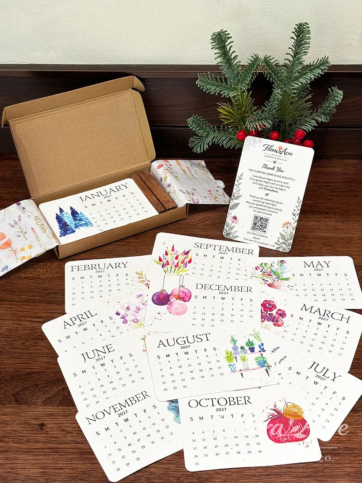 ✨Early Holiday Sale 50% OFF🌱Eco-Friendly Plantable “Timeless” Seed Calendar 2027🎂