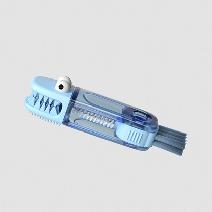(🎁Last Day Promotion-50%OFF)TIMNAMY® 4 in 1 Multifunctional Cleaning Brush---Ideal for cleaning cups, window tracks, keyboard crevices, sink seams, tile grout, car air vents, and tight corners.🎁