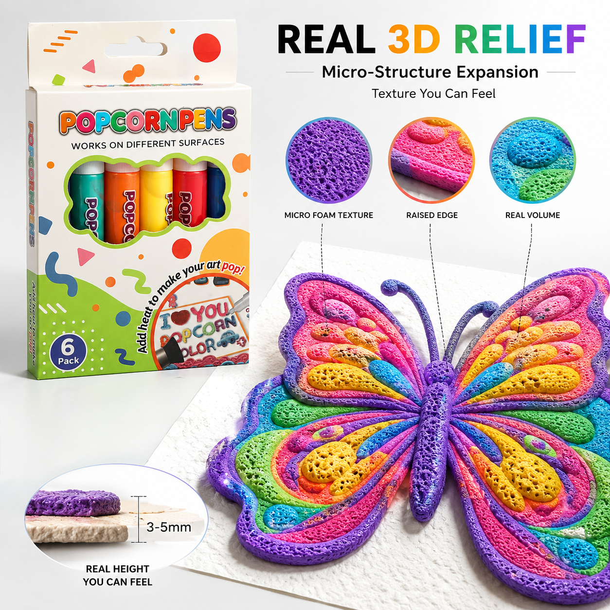 Save 50% by ordering today丨Healrize® 3D Relief Art Pen – Turn Flat Drawings Into Touchable 3D Art🟥