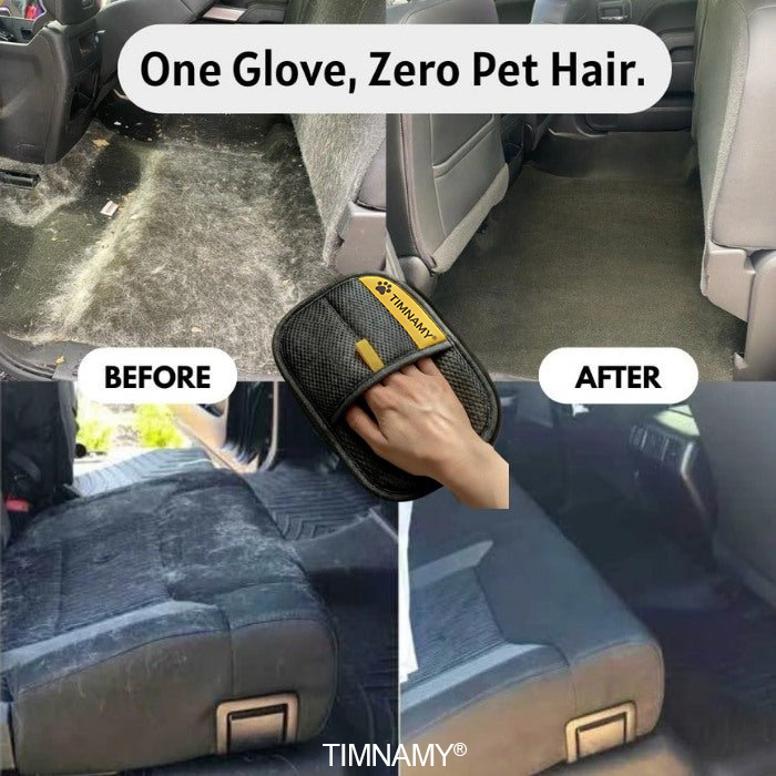 90% OFF TODAY🔥:TIMNAMY® ⭐Electrostatic Pet Hair Removal Glove – Lifts Embedded Fur in Seconds, Reusable & Washable, Works on Sofas, Clothes & Cars⭐