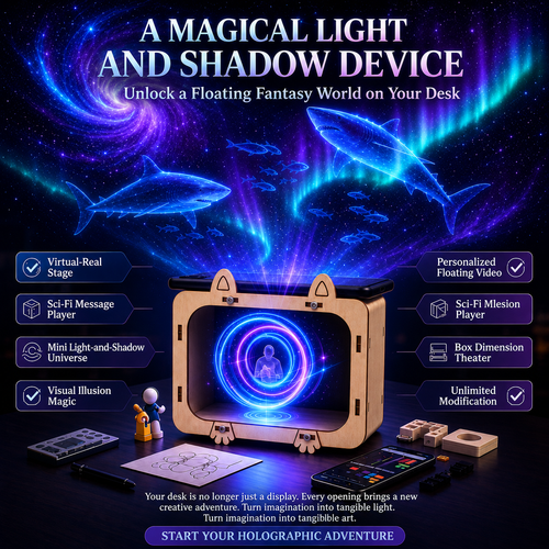OFFICIAL BRAND|Healrize® 3D Holographic Cinema TV Projector|Immersive Floating 3D Visuals, Bring Theater-Style Spectacle Home🎁