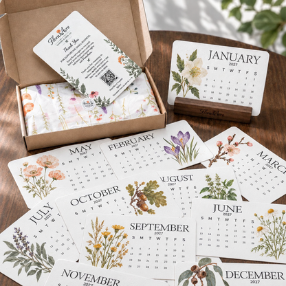🌱 Official Store | Healrize® Plantable Seed Paper Calendar – 12 Months of Botanical Surprises, A Gift That Grows 🗓️🌷