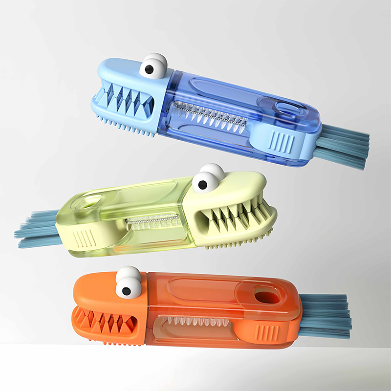 (🎁Last Day Promotion-50%OFF)TIMNAMY® 4 in 1 Multifunctional Cleaning Brush---Ideal for cleaning cups, window tracks, keyboard crevices, sink seams, tile grout, car air vents, and tight corners.🎁