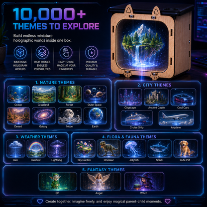 OFFICIAL BRAND|Healrize® 3D Holographic Cinema TV Projector|Immersive Floating 3D Visuals, Bring Theater-Style Spectacle Home🎁