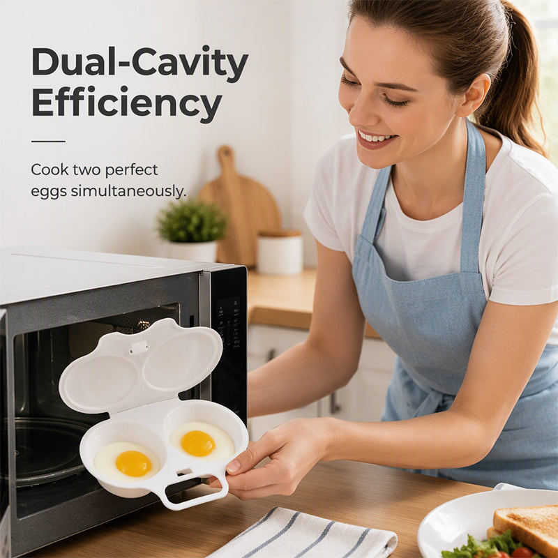 🥚🔥Limited-Time Buy 1 Get 1 Free ⏱️ Healrize® Microwave Egg Cooker – Perfect poached eggs in 2 mins, no oil & splash-proof – Quick, healthy & mess-free breakfast 🎁